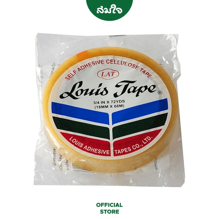 เทปใส LOUIS TAPE (หลุยส์) 3/4 นิ้ว x 72หลา แกน 3 นิ้ว_1